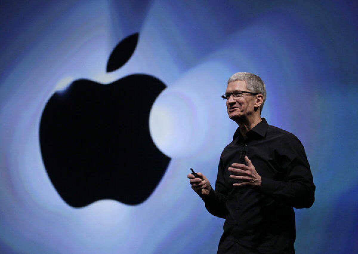 Apple chief executive Tim Cook got a modest pay raise in 2012.