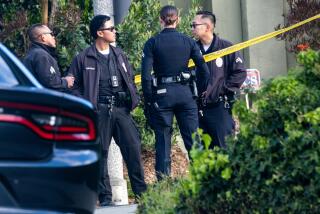 Beverly Hills, CA - January 28: LAPD officers 2700 block of Ellison Drive near the corner of Arby Dr on Saturday, Jan. 28, 2023, in Beverly Hills, CA. The street is blocked off due to a police investigation. Police are investigating a shooting that occurred today in the Beverly Crest area of Los Angeles, bordering Beverly Hills, where allegedly three people were killed and four others were critically wounded. The initial dispatch was an ``assault with a deadly weapon call" in the 2700 block of Ellison Drive about 2:40 a.m., the Los Angeles Police Department's Media Relations Division reported. (Francine Orr / Los Angeles Times)