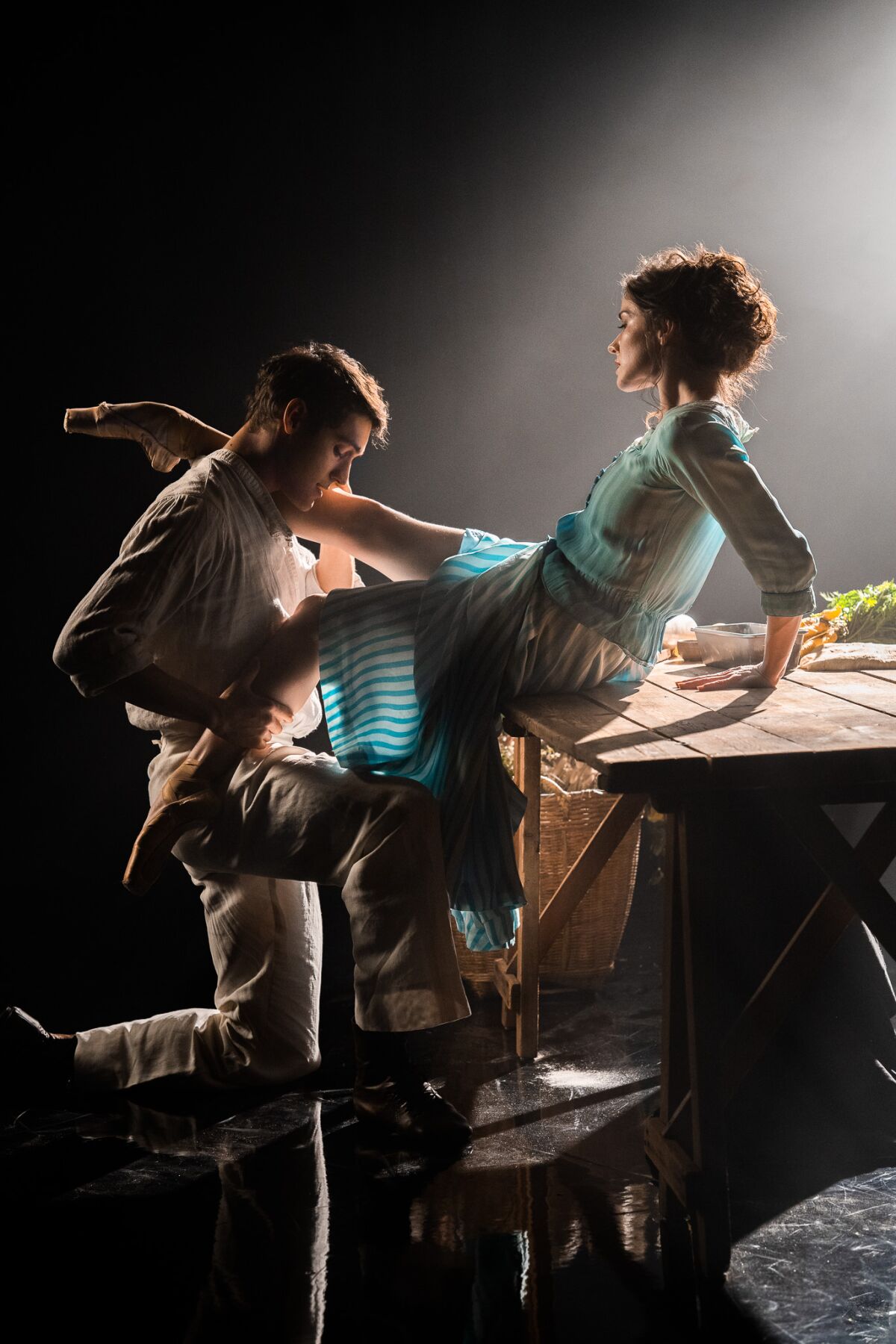 Cassandra Trenary and Daniel Camargo in American Ballet Theatre's "Like Water for Chocolate."