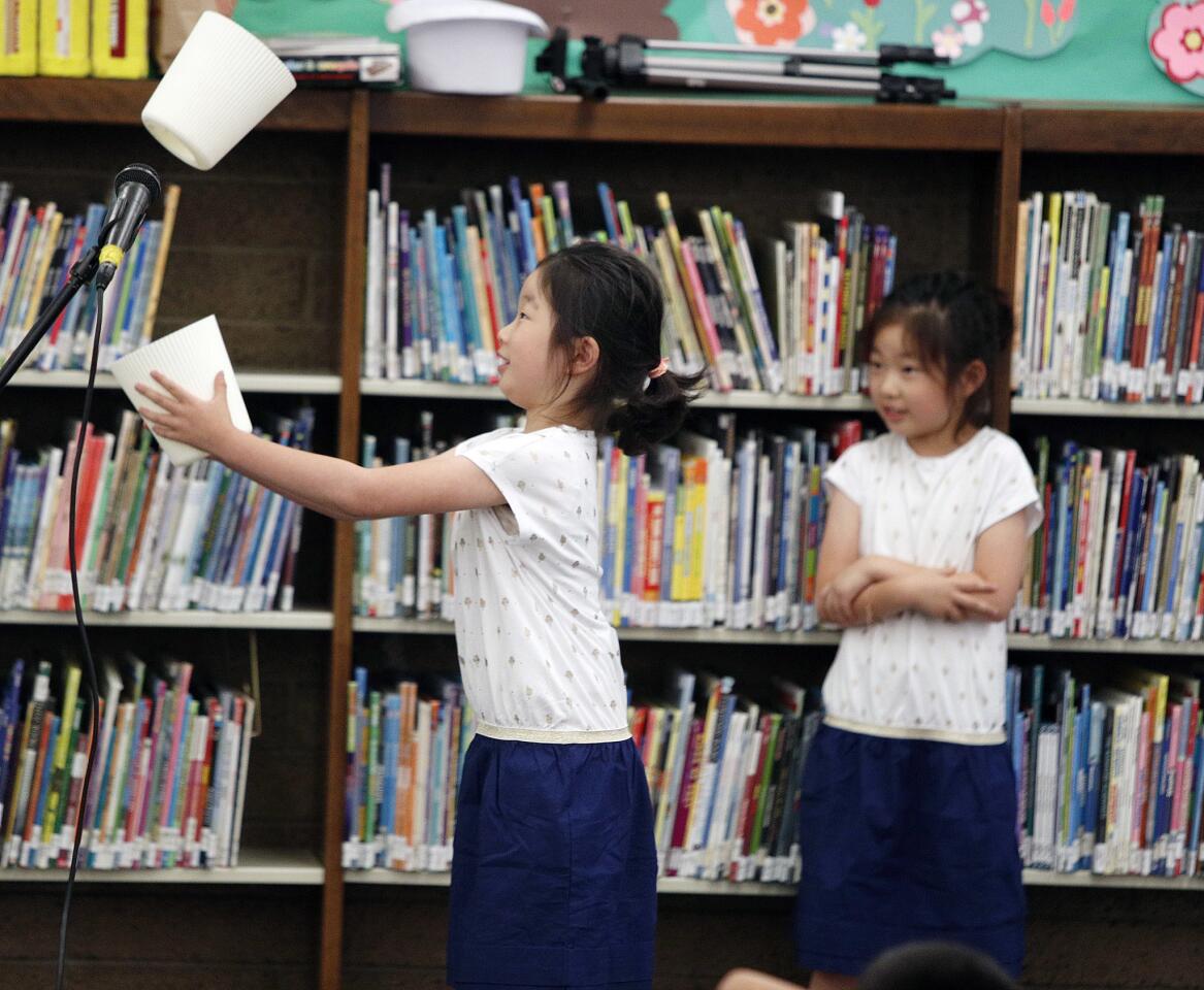 Photo Gallery: Comic juggler Michael Rayner performs for children at La Canada Library