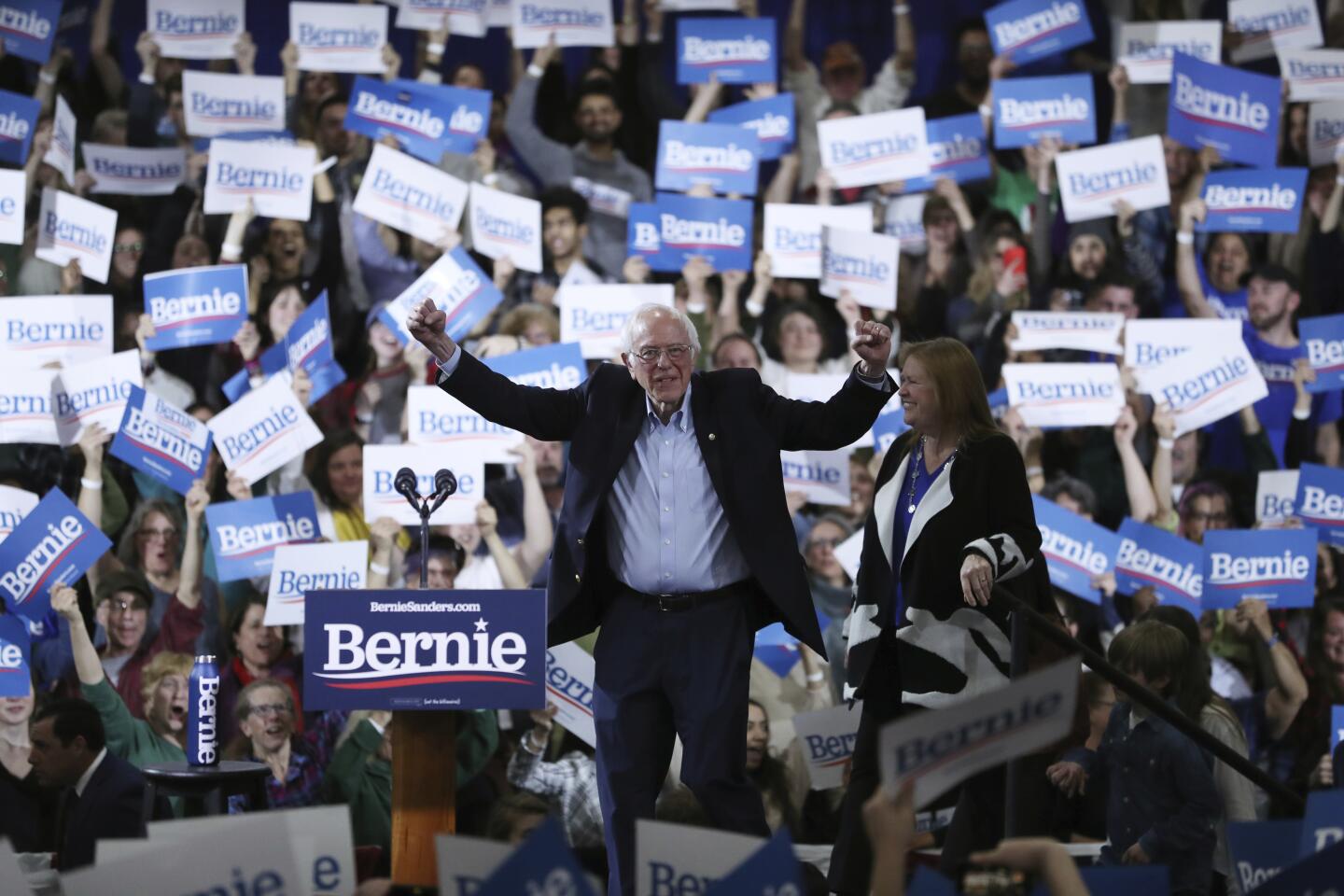 Bernie Sanders in Essex Junction, Vt.