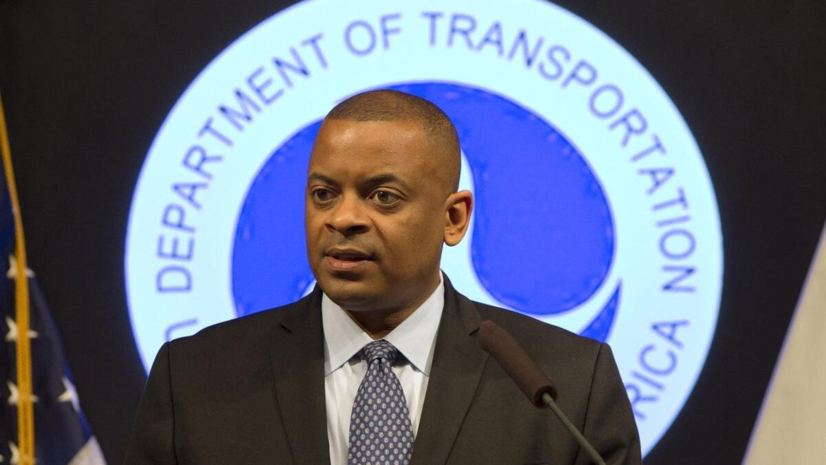 Anthony Foxx, shown in 2015, was U.S. Transportation secretary under then-President Obama. He has joined Lyft as its chief policy officer.