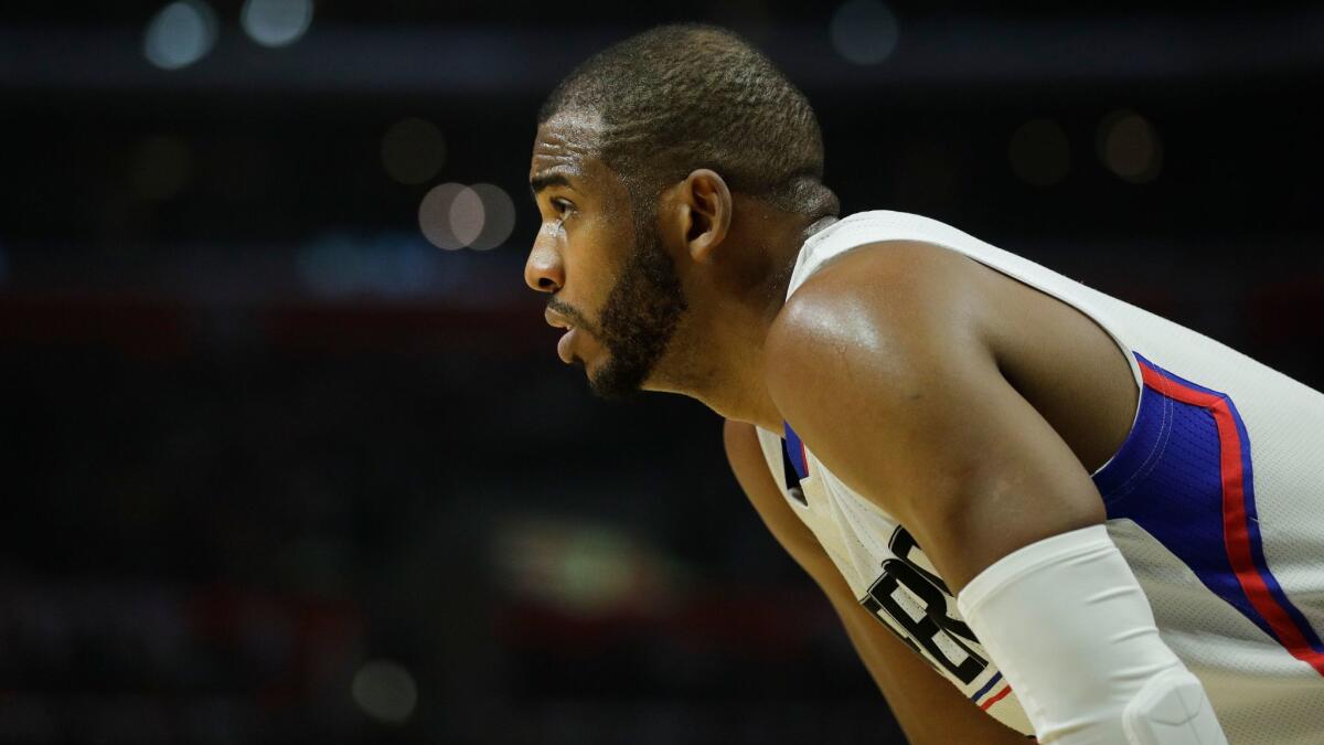 The Clippers' Chris Paul will miss six to eight weeks following surgery on his left thumb.
