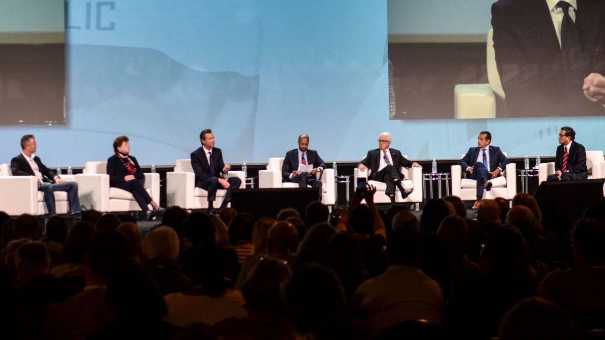 Governor candidates rectangular off over education at San Diego forum