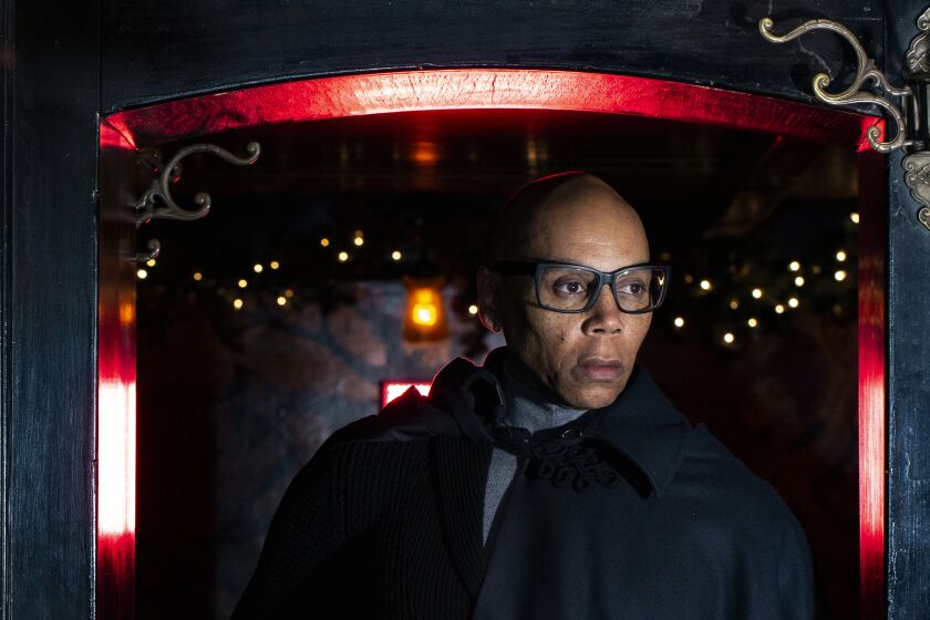 NEW YORK, NY. December 2nd, 2019--A portrait of RuPaul, who is starring in a Netflix series called "AJ and the Queen photographed here at the Waverly Inn in New York City . (Photo by Batrice de Ga/For the Times)