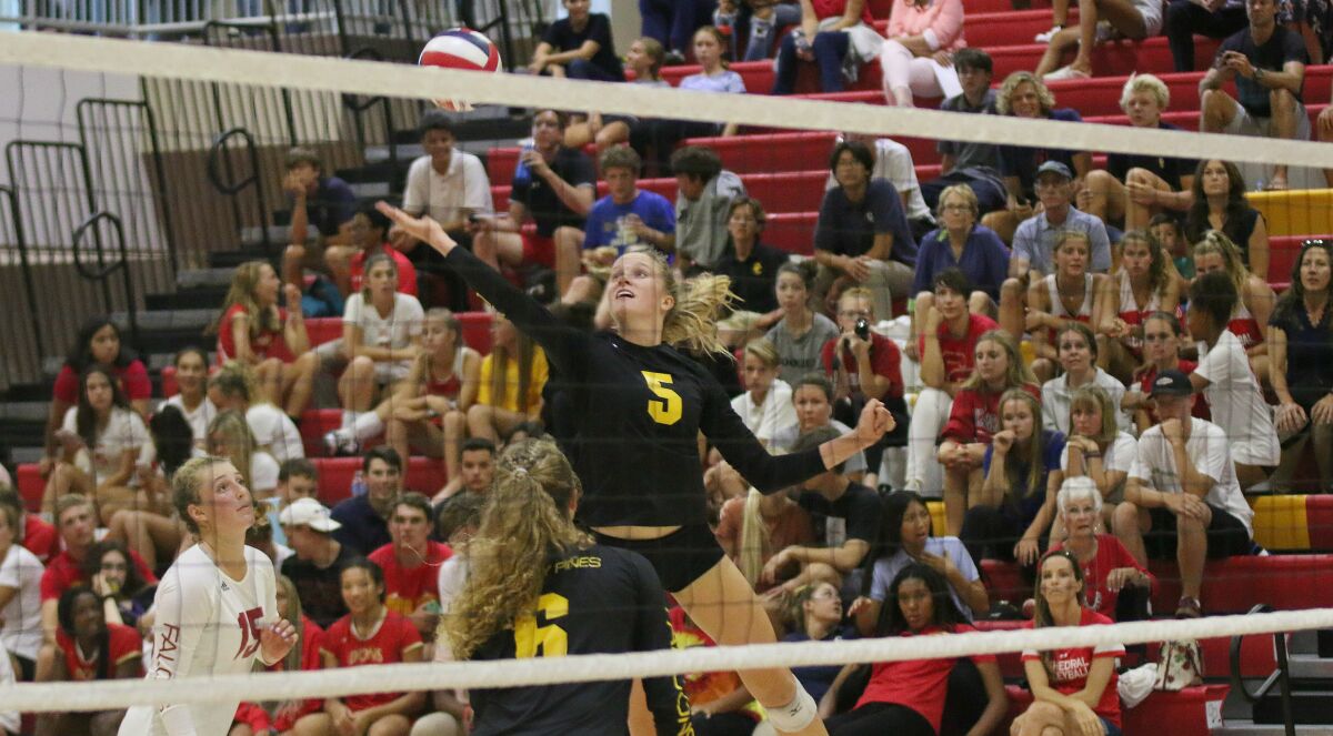 Senior Megan Kraft had a big night for Torrey Pines.