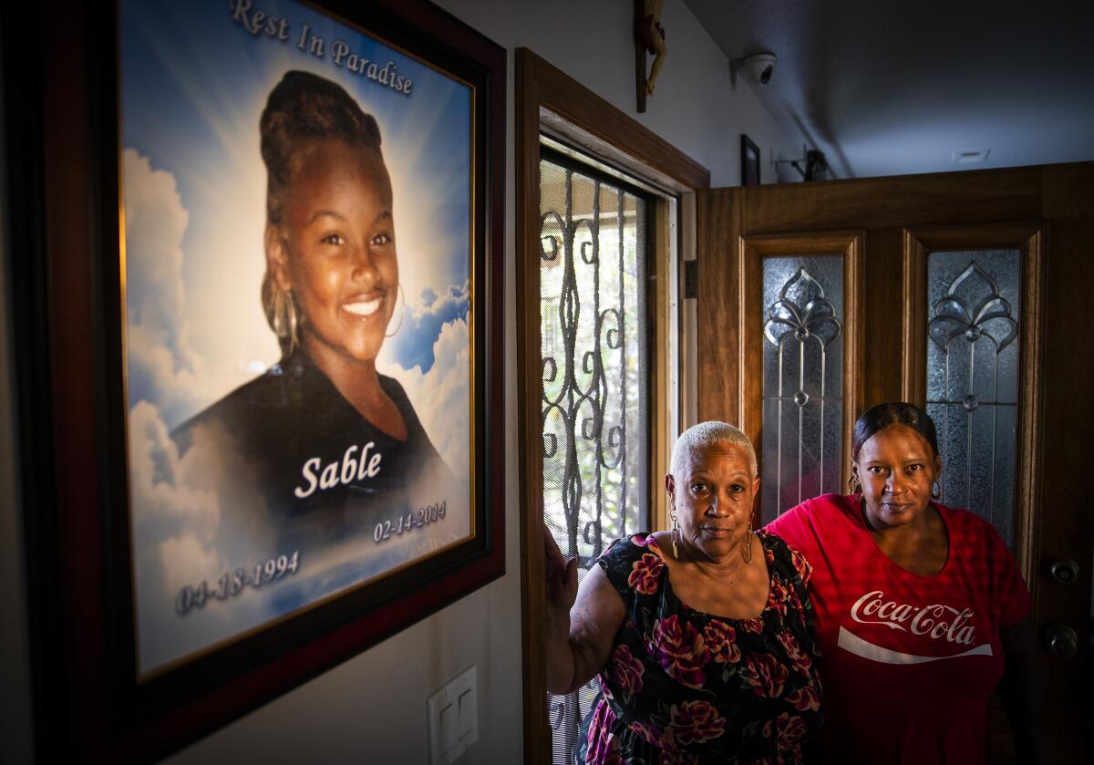 Sable Pickett’s grandmother, Michelle Malveaux, and mother, Dana Lewis. The family waited in agony to hear from Pickett after she disappeared.