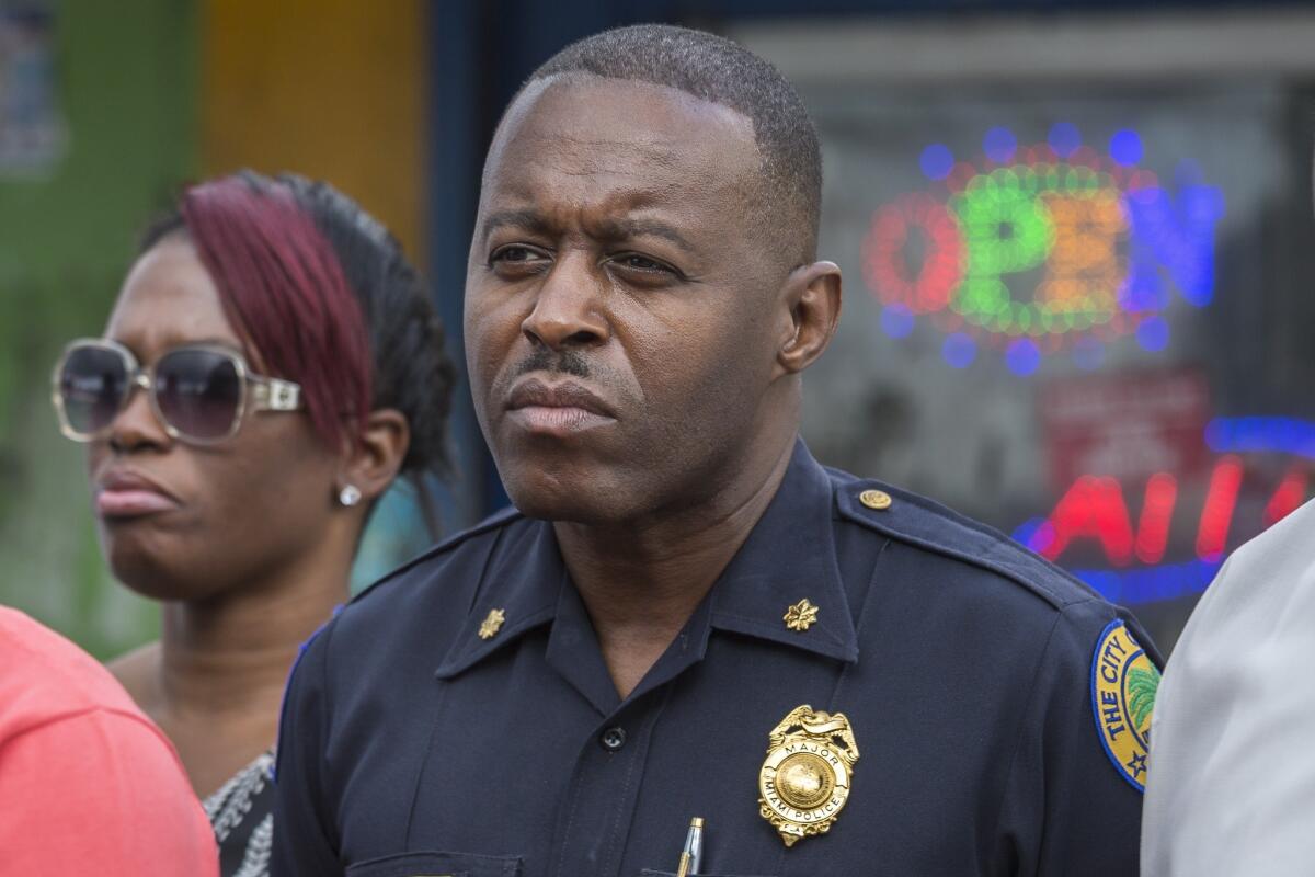 Miami Police Maj. Delrish Moss is shown in January. Moss was named police chief in Ferguson, Mo.