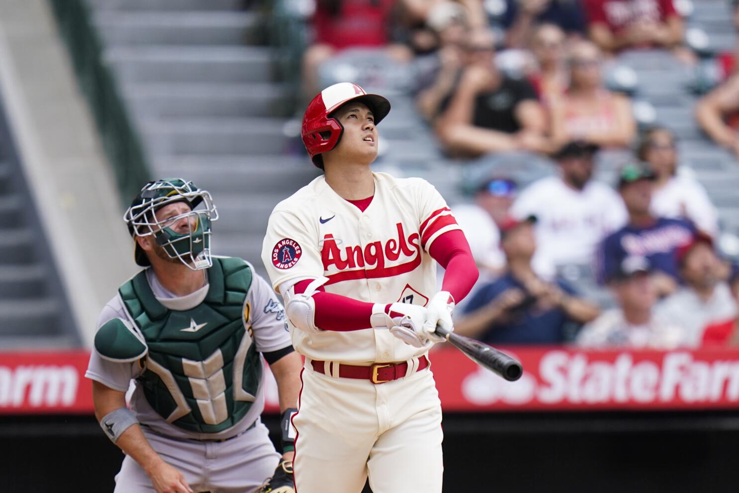 Shohei Ohtani drives in eight RBIs, but Angels fall to Royals - Los Angeles  Times