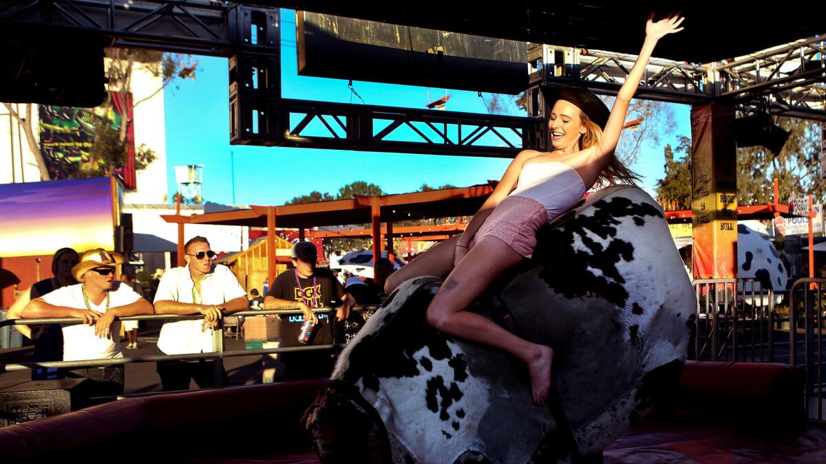 Mechanical bulls and other attractions will be featured at the L.A. fair, which opens Sept. 2 in Pomona..