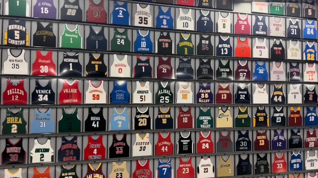 Intuit Dome features inspirational exhibit of 1,544 high school basketball jerseys