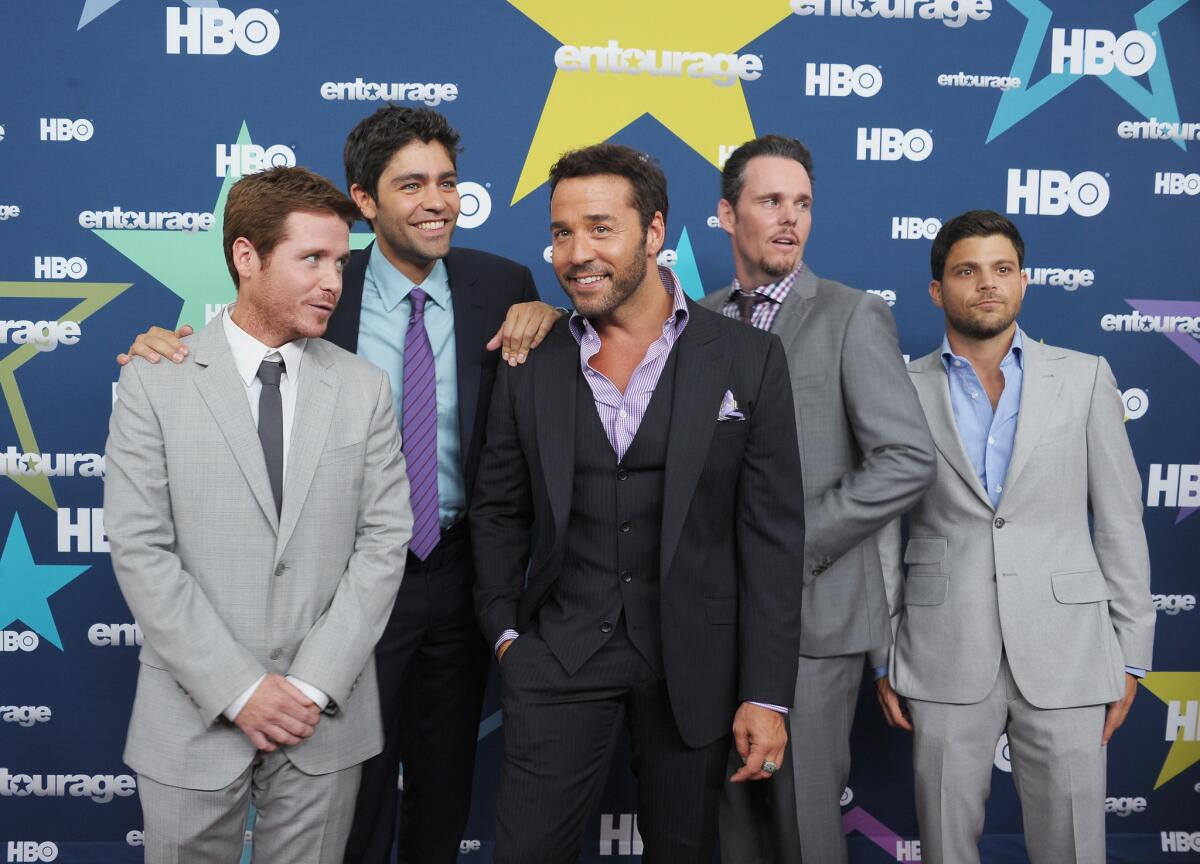 The cast of HBO's "Entourage": Kevin Connolly, Adrian Grenier, Jeremy Piven, Kevin Dillon and Jerry Ferrara.