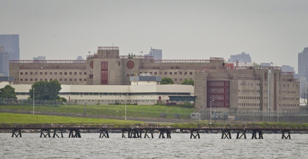 Rikers Island jail complex in New York.