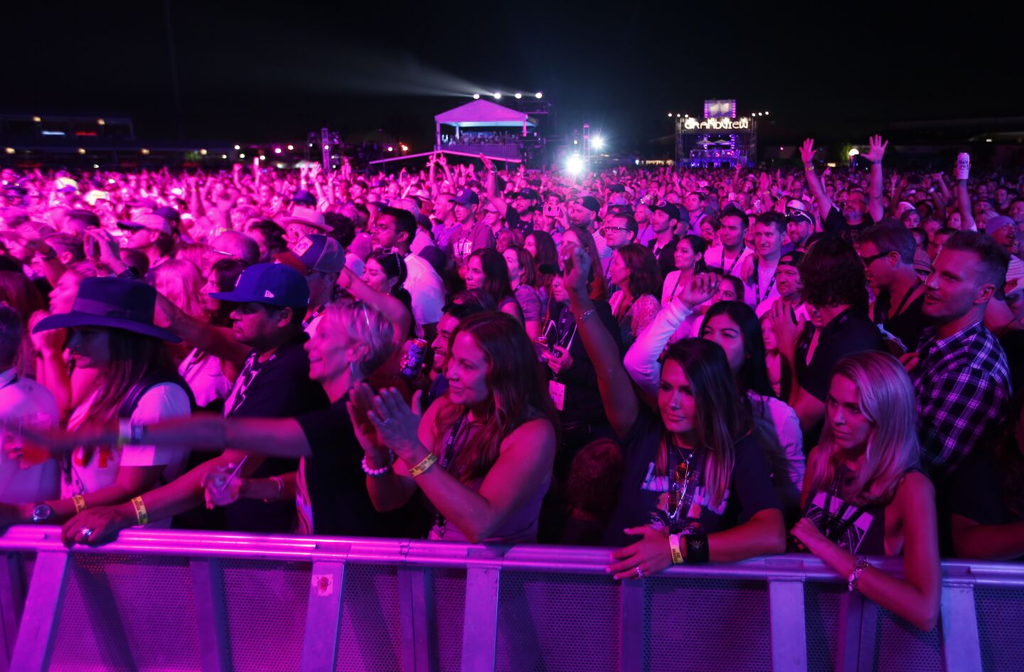 Fans watch the Wu-Tang Clan at KAABOO Del Mar on Sept. 13, 2019.