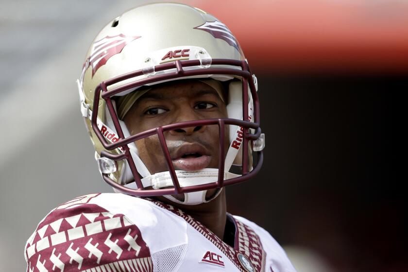 Quarterback Jameis Winston will lead No. 2-ranked Florida State into its biggest game of the season Saturday, when they Seminoles play No. 5 Notre Dame.