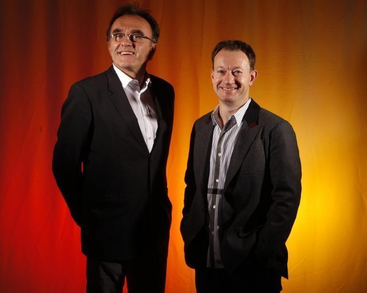 Director Danny Boyle and writer Simon Beaufoy in 2010.