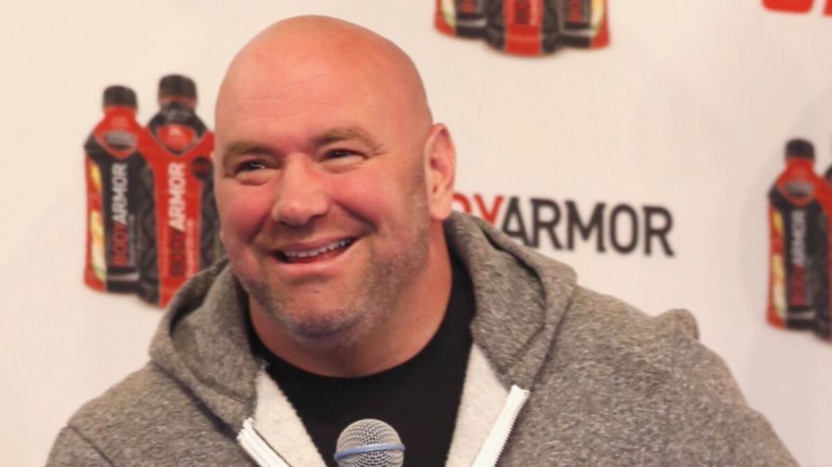 Ufcs Dana White Elaborates On His Vision To Take On Boxing Promotion Los Angeles Times 