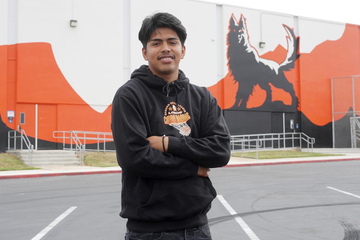 Los Amigos High School graduate Brian Pacheco, 18, is the recipient of the Lobo Grande Award.
