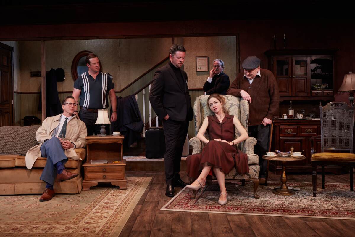 The cast of "The Homecoming" at North Coast Rep