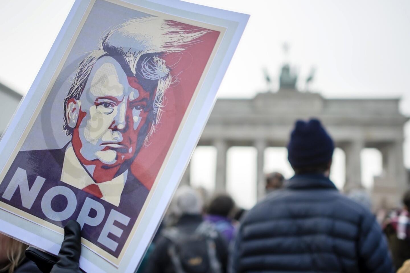 Anti Trump en Berlín