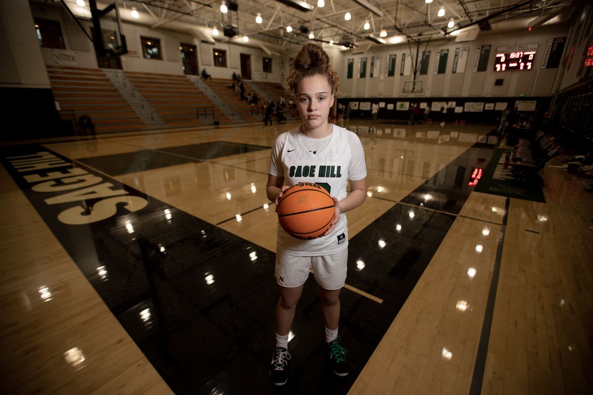 Newport Beach, CA - January 24: Amalia Holguin of Sage Hill Academy High School, 