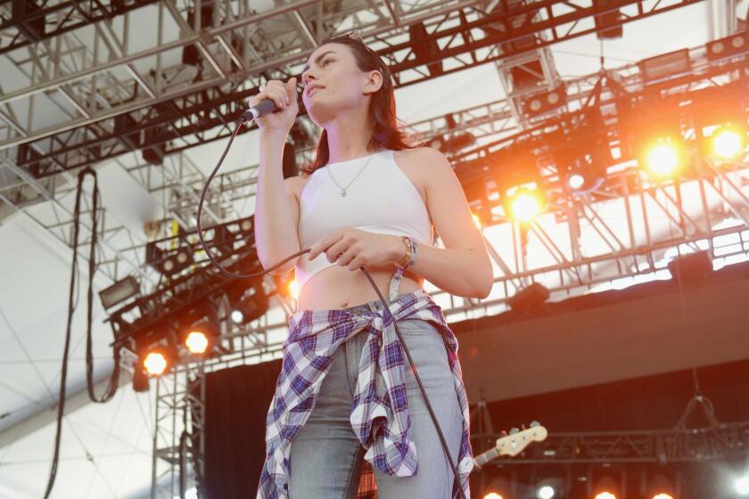 Singer Isabella Manfredi of The Preatures as seen during the first week of the Coachella Valley Music and Arts Festival.