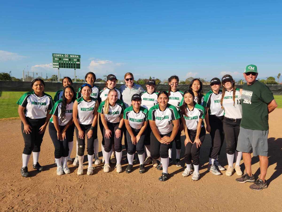 The Costa Mesa softball team defeated rival Estancia in the first meeting of the Battle for the Bell on Wednesday at home.