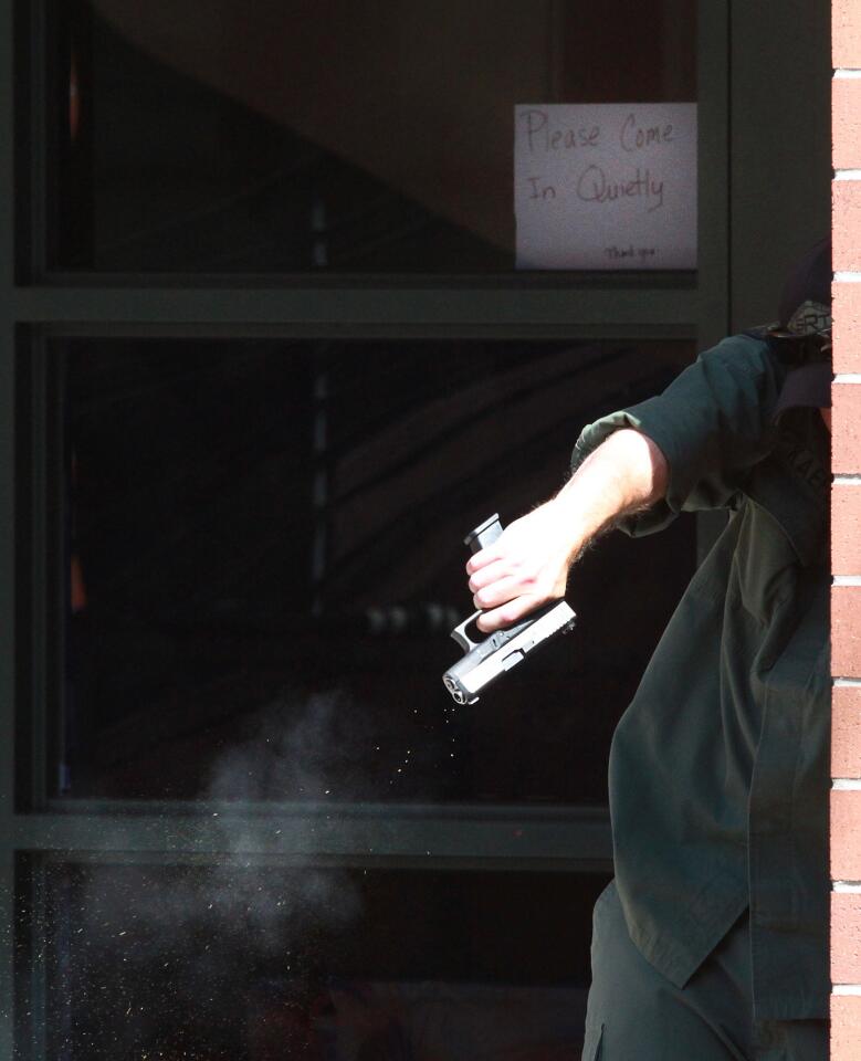 Photo Gallery: Burbank Police and Fire run gunman scenarios at Burbank High School