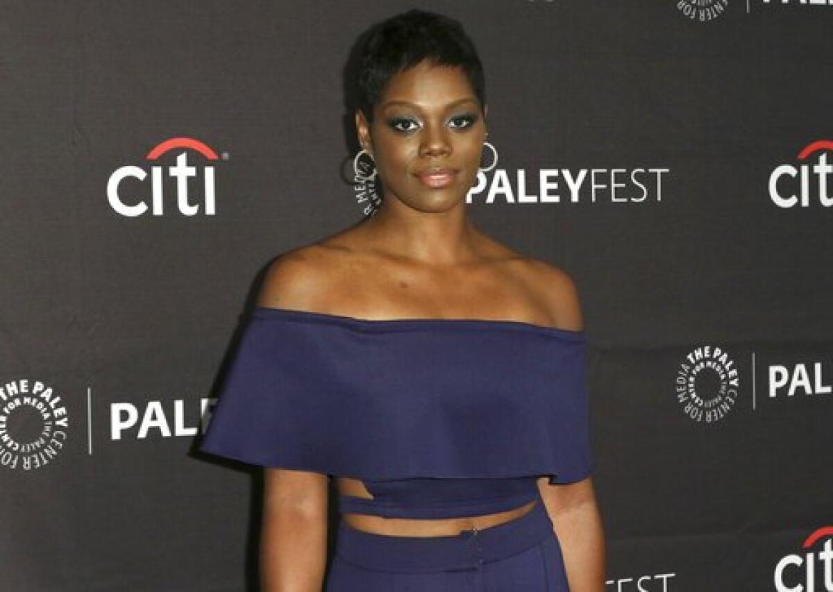 Afton Williamson, shown at the Paley Center for Media in Beverly Hills in September 2018, says she's quitting "The Rookie" because of sexual harassment and racial discrimination.