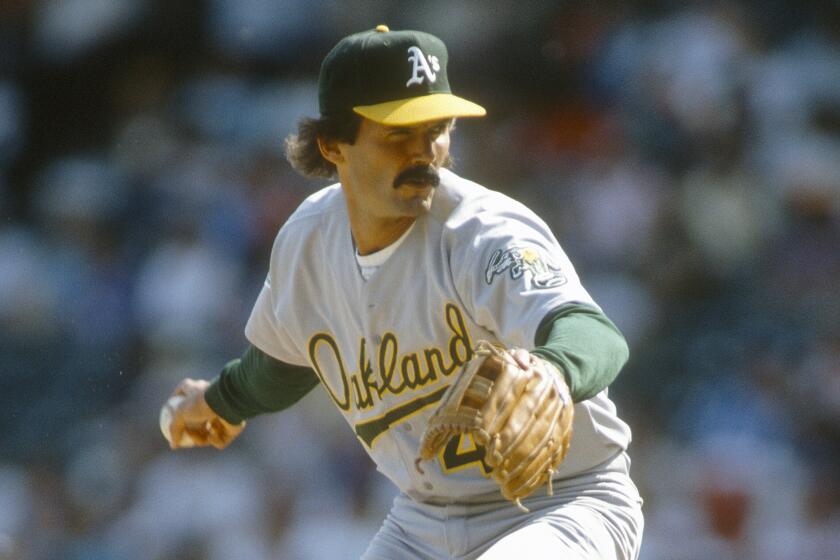 UNSPECIFIED - CIRCA 1992: Pitcher Dennis Eckersley #43 of the Oakland Athletics pitches during an Major League Baseball game circa 1992. Eckersley played for the Athletics from 1987-95. (Photo by Focus on Sport/Getty Images)