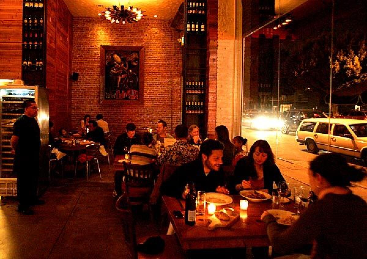 La Buca has an authentic urban feel with its brick walls, full bar and windows that overlook Melrose Avenue.