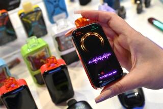 BIRMINGHAM, ENGLAND - MAY 10: A Pking vape with a digital smart screen is displayed during the VAPER EXPO 2024 at the National Exhibition Centre (The NEC) on May 10, 2024 in Birmingham, England. The Vaper Expo UK, recognised as Europe's premier vaping event, features key industry players launching new products and services, allowing visitors to see, try, and buy the latest innovations in the vaping world. (Photo by John Keeble/Getty Images)