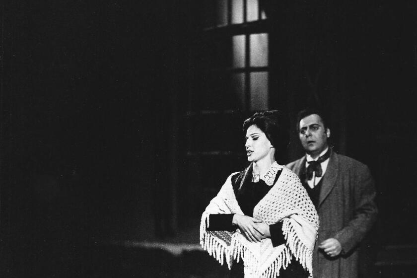 San Diego Opera's very first production, Puccini's "La boheme," which opened May 6, 1965, at the San Diego Civic Theatre.