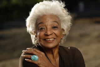 MALIBU, CA-DECEMBER 21, 2017: Actress Nichelle Nichols is photographed in Malibu, where she is working on a movie called, "Unbelievable," on December 21, 2017. Nichols plays the role of 'Aunt Petunia" in the Sci-Fi Adventure film which stars over 40 former Star Trek actors. (Mel Melcon/Los Angeles Times)