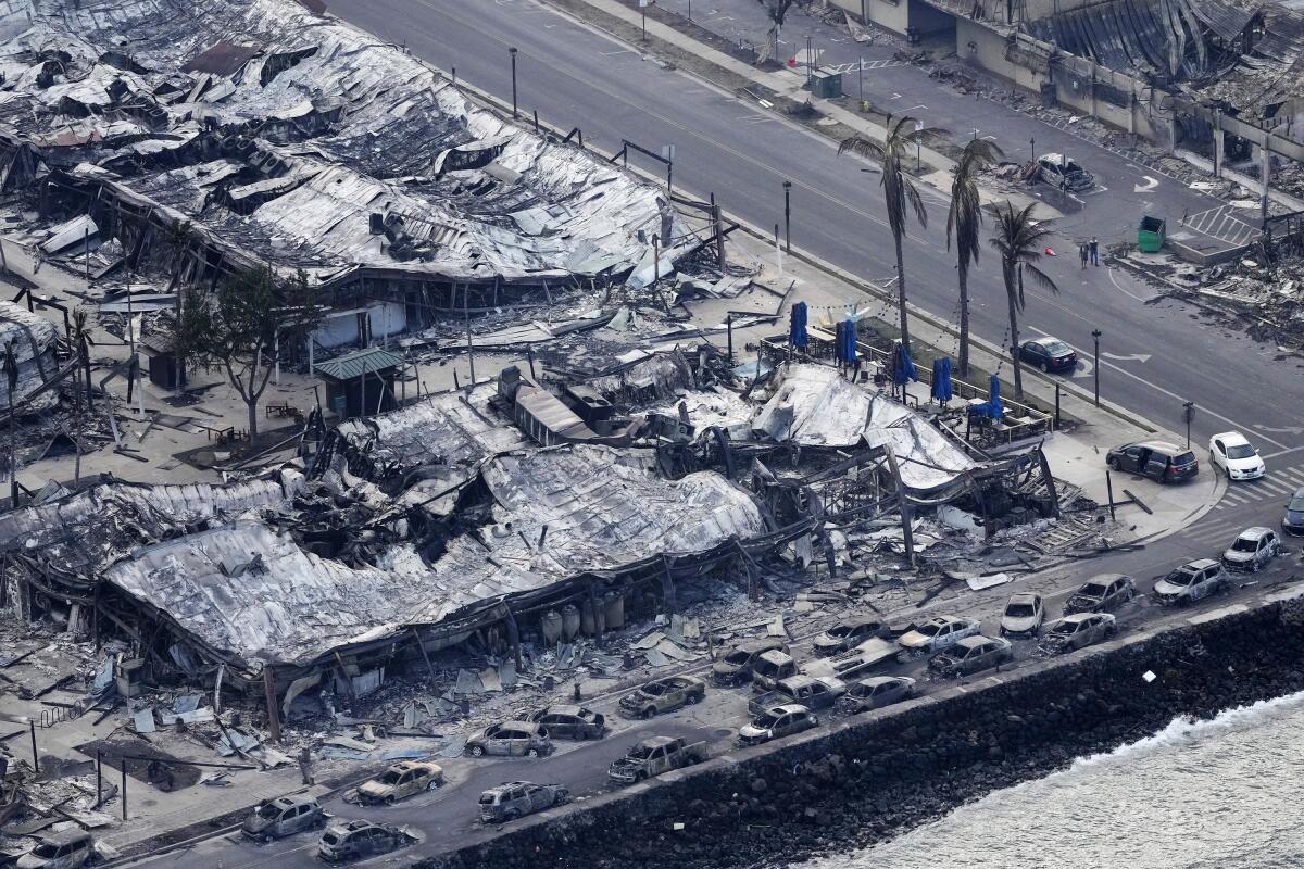 A fire swept through Lahaina, Hawaii, devastating areas including its waterfront.