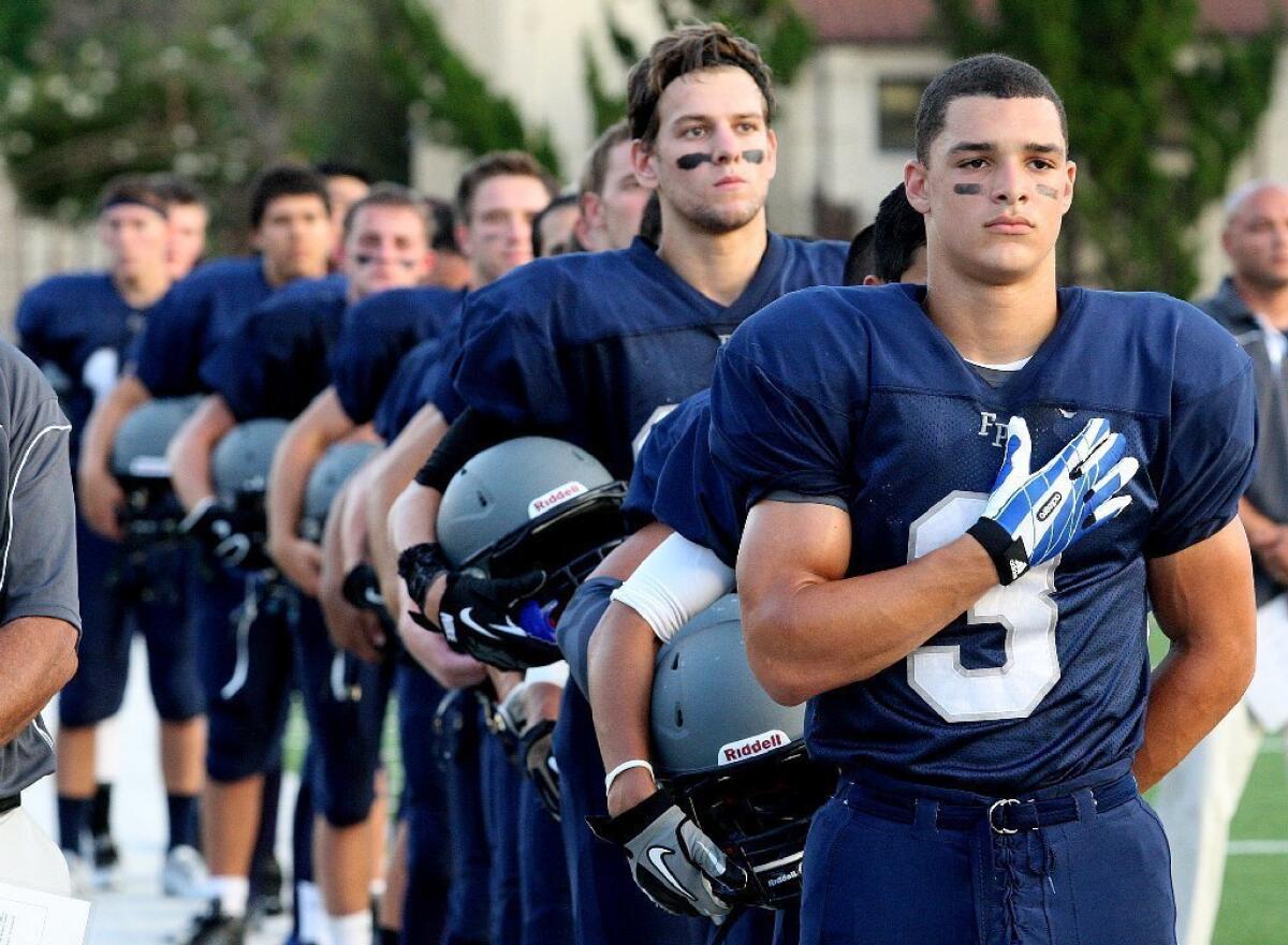 The Flintridge Prep football team looks to pick up its first win of the 2013 season on the road at Meadows of Nevada.