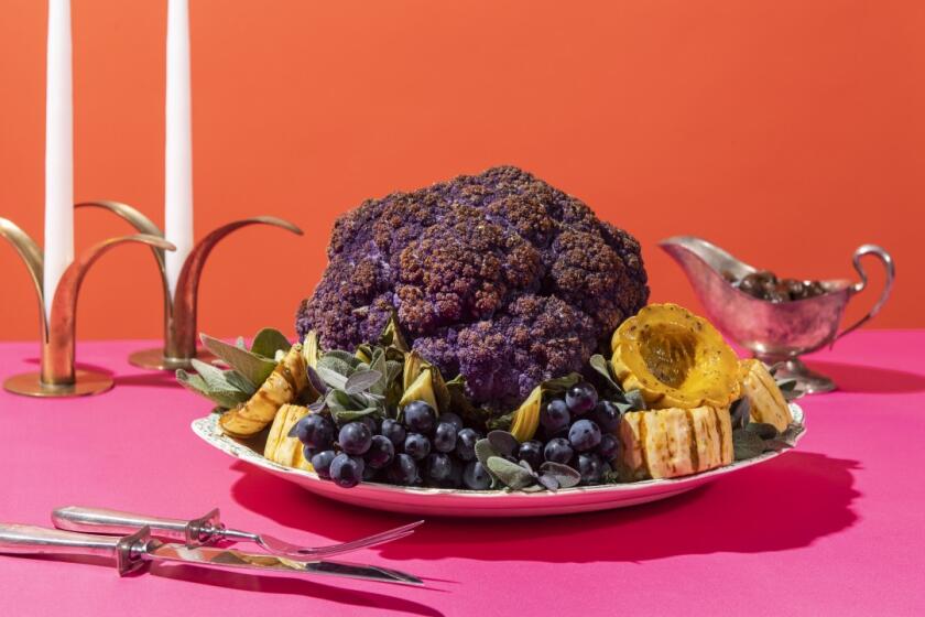 Purple cauliflower looks especially dramatic.
