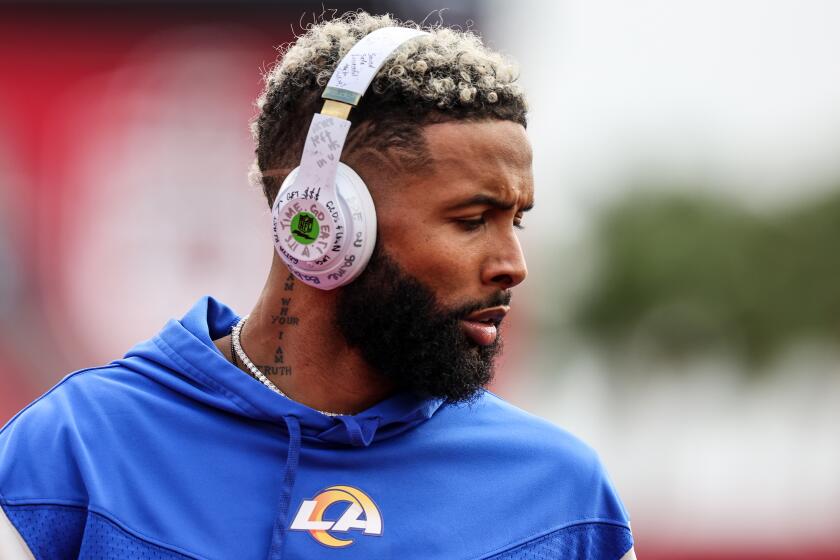 Tampa, Florida, Sunday, January 23, 2022 - Los Angeles Rams wide receiver Odell Beckham Jr.