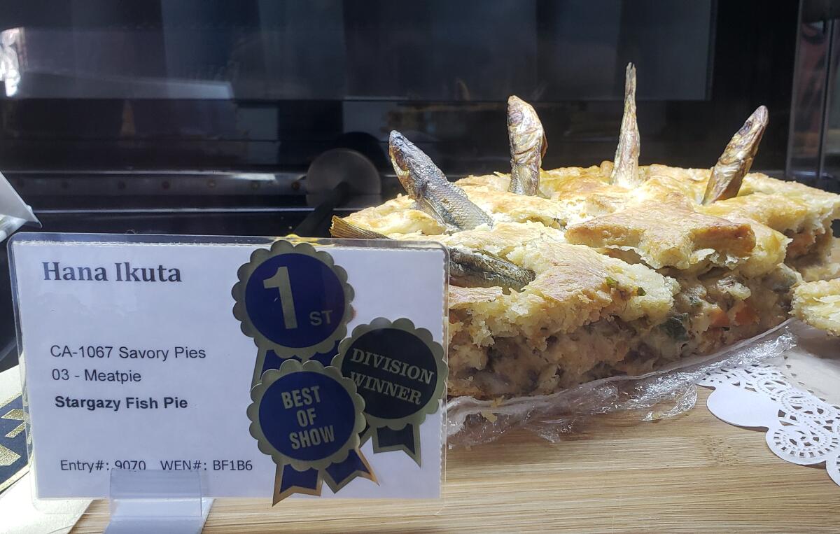  Yorba Linda resident Hana Ikuta's Stargazy Fish Pie, took home a Best in Show award in the Pies & Cheesecakes division.