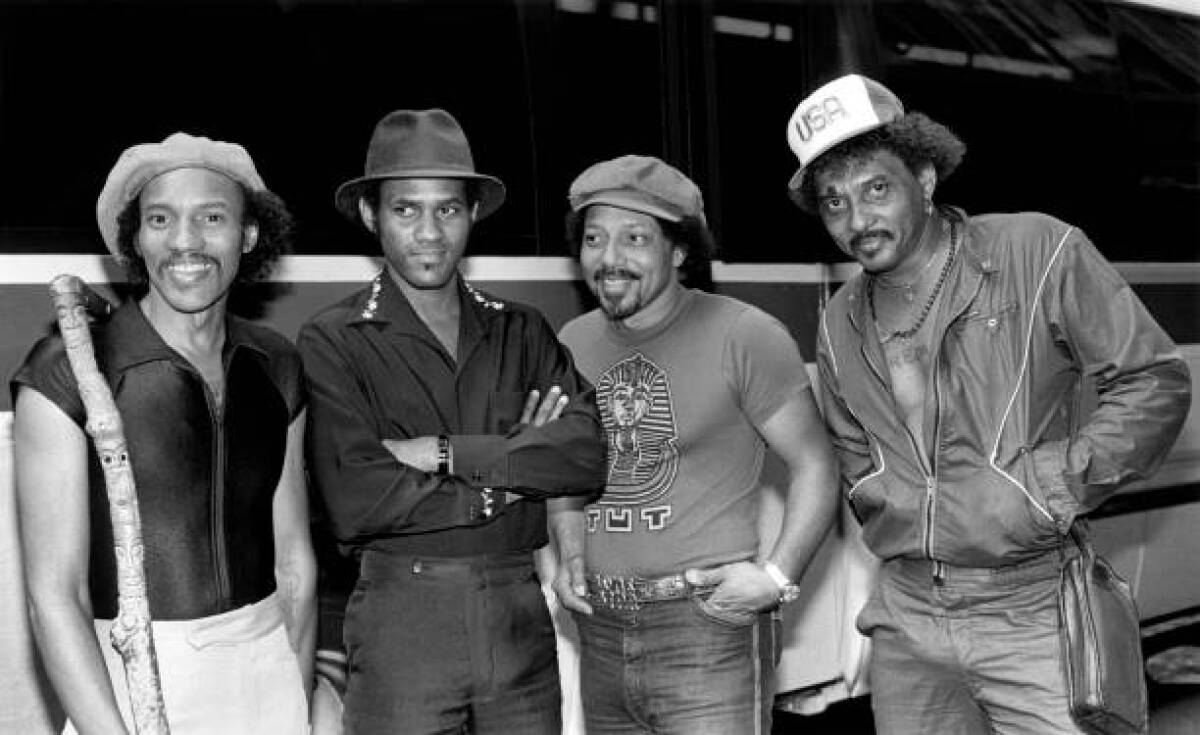 The Neville Brothers: Charles, from left, Cyril, Art and Aaron in New York in August 1981.