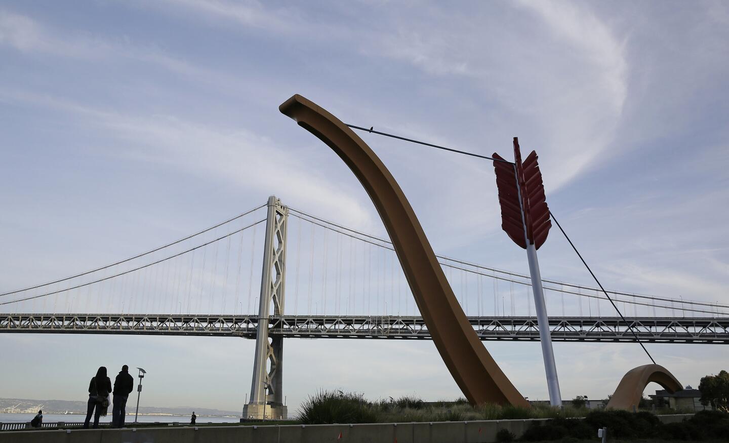 Near the San Francisco-Oakland Bay Bridge, have a picnic at Cupid's Span statue. This is the perfect spot to watch the Bay Lights Show later in the evening.