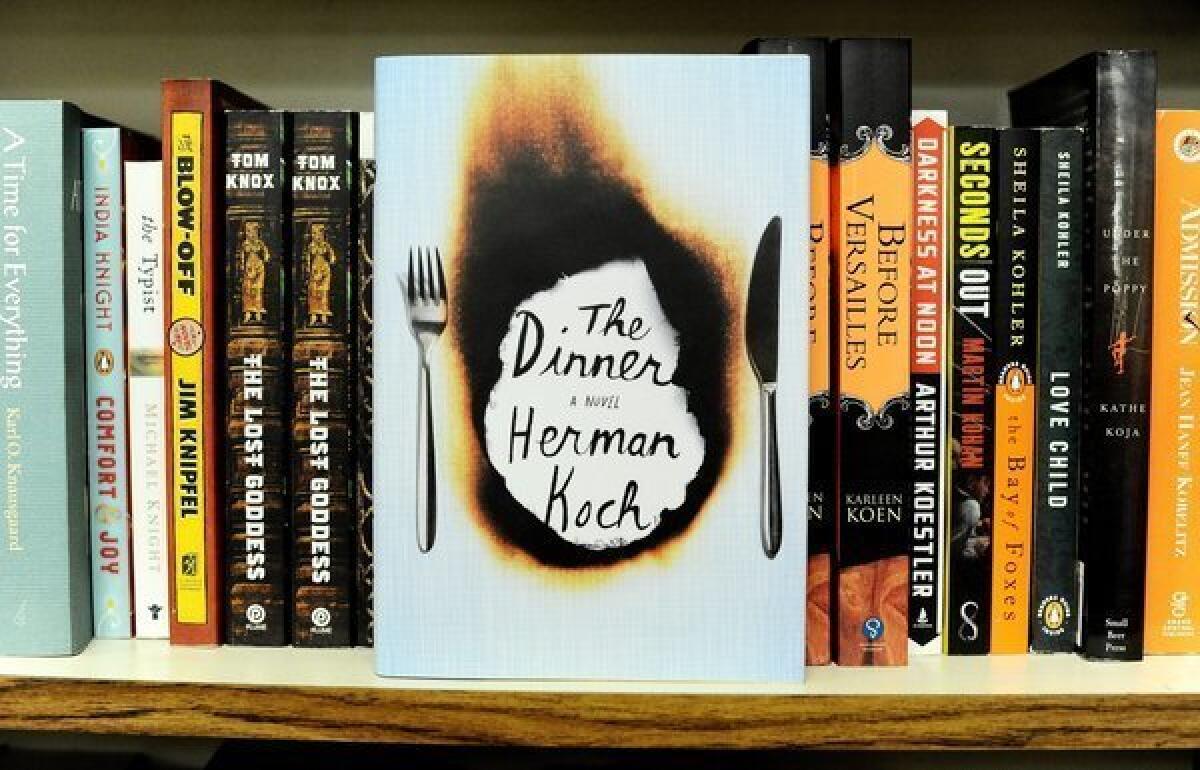 The cover of Herman Koch's 'The Dinner.'