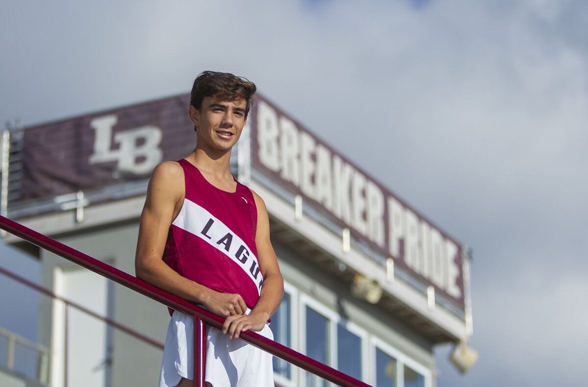 Laguna Beach's Mateo Bianchi is aiming for a top-10 individual finish in Saturday's CIF State Division IV championship meet in Fresno.