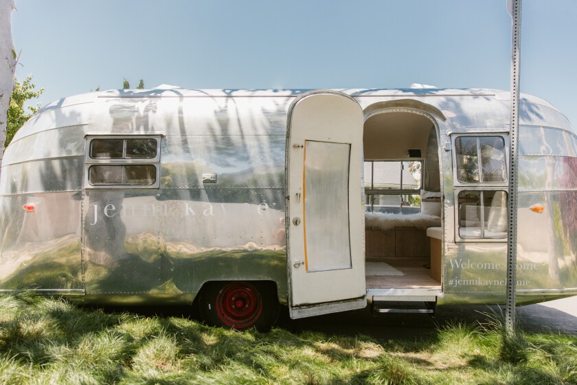 A renovated 1956 vintage Airstream will dub as a Jenni Kayne pop-up shopping experience.