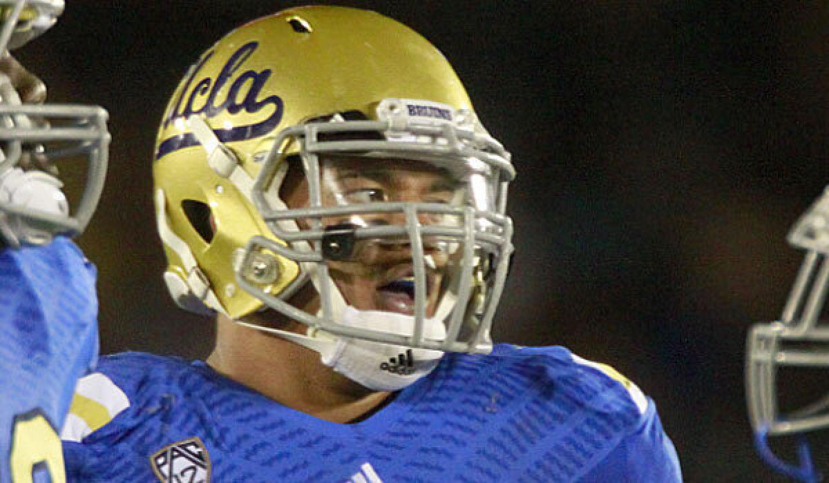 UCLA guard Xavier Su'a-Filo was on a Mormon mission and missed the Bruins' 31-6 loss to at Utah in 2011.