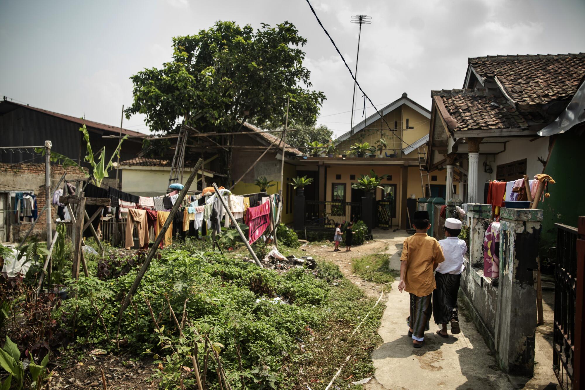 The neighborhood of Budi Priana, a driver and interpreter who introduces Indonesian women to agents