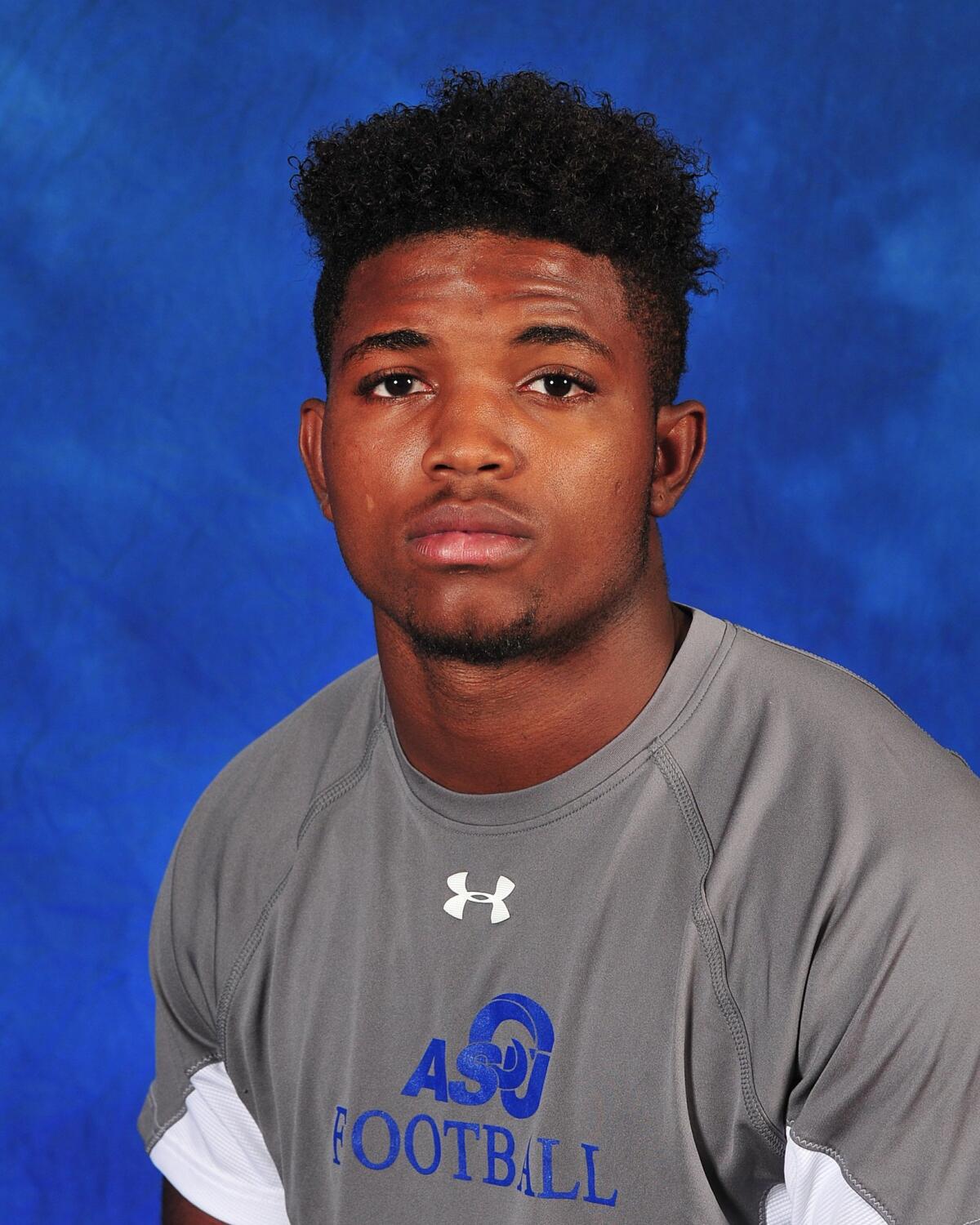 Christian Taylor was killed during a suspected burglary in Texas. (Angelo State University via AP)