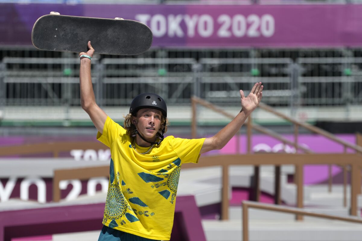 Australia's Keegan Palmer won the gold medal after landing a trick never previously performed in competition.