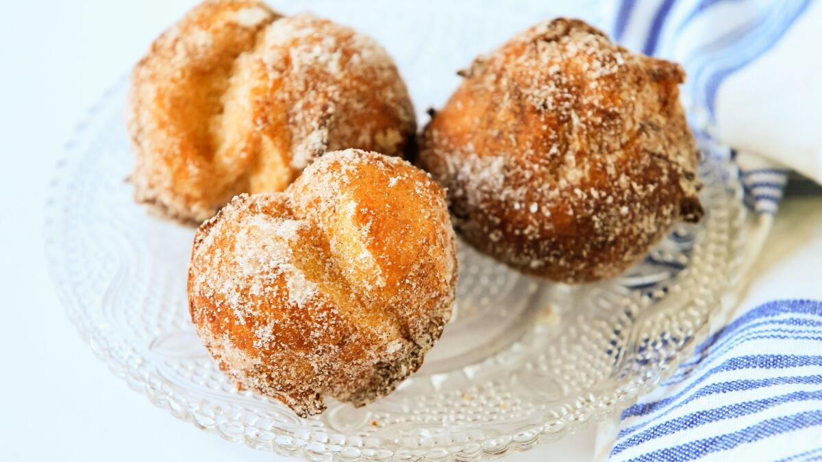 Beignets are best served straight from the fryer.