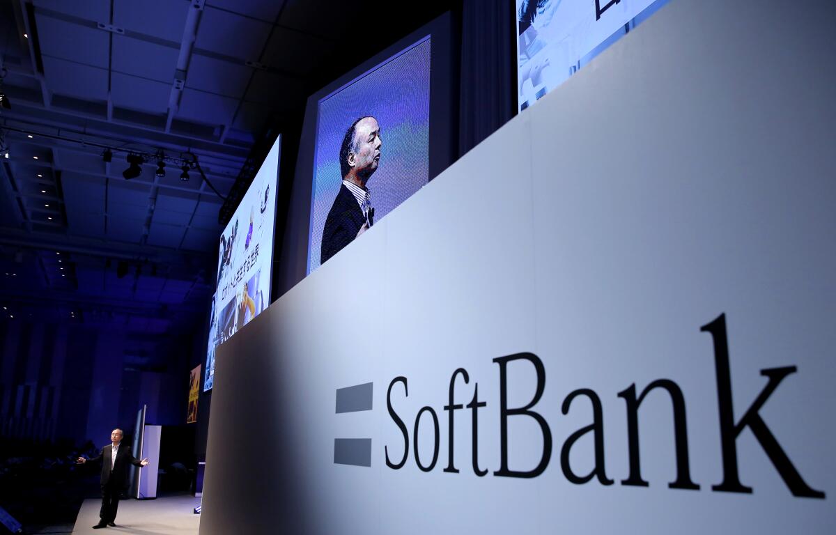 SoftBank Group Corp. Chief Executive Officer Masayoshi Son speaks at a hotel in Tokyo in 2017.